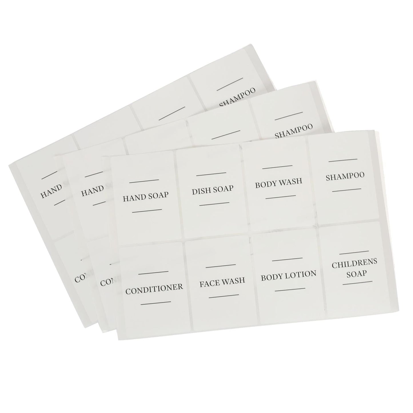 24pc Soap Dispenser Labels Set - Pack of 3